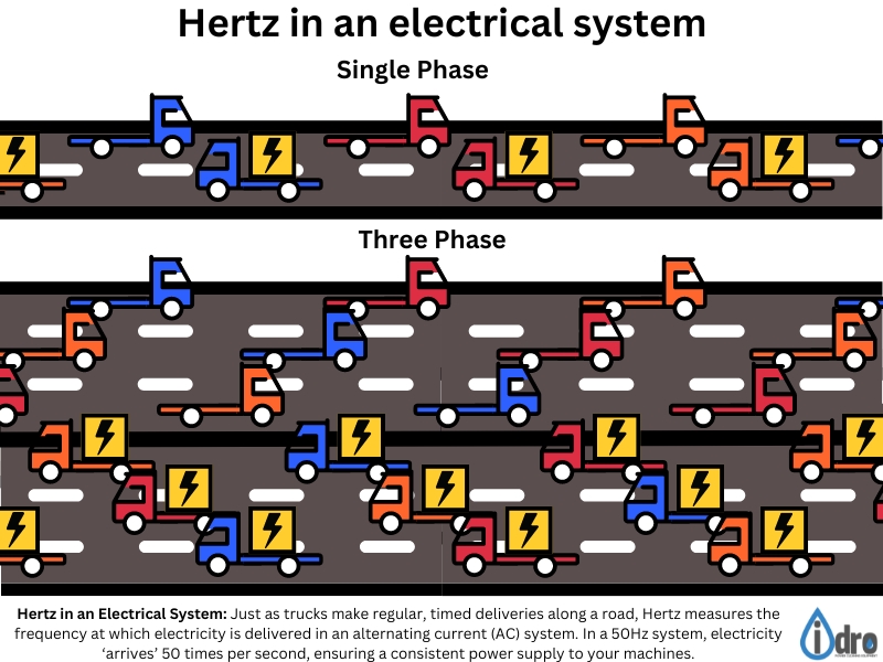 Hertz in an electrical system