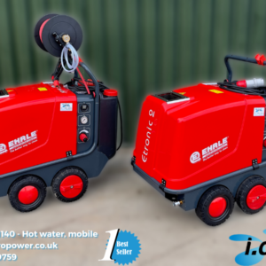 A pair of Ehrle HD1140s: one premium, with hose reel, and one standard. A popular IdroPower machine it is one of our best seller and hire products overall.