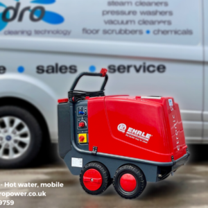 An Ehrle HD stood in front of an Idro Power van, ready to be loaded for delivery.